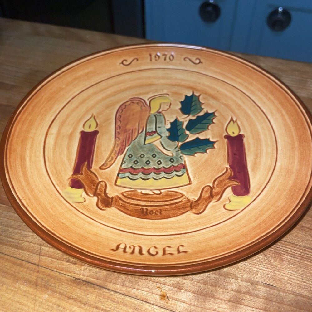 Angel 1970 Yuletide First Edition LB Original by Pennsbury Pottery 8” Plate